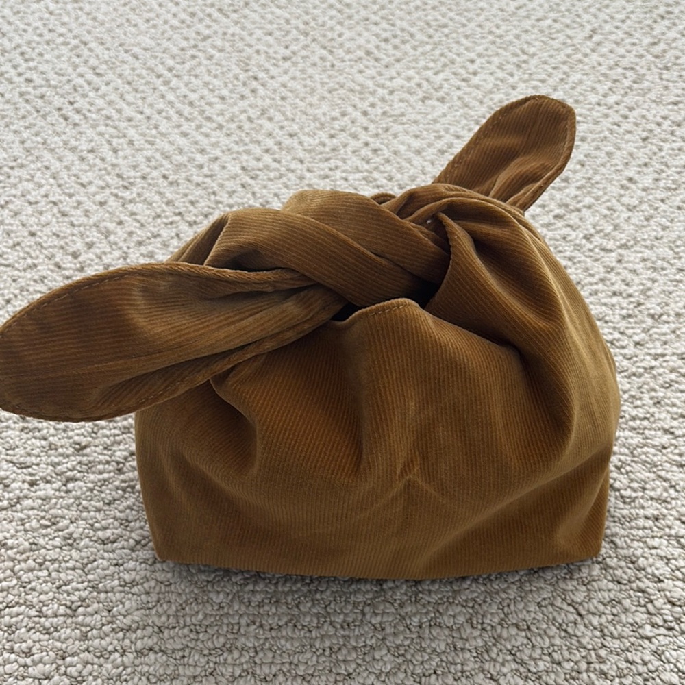 Merit Brown Corduroy Knot Bag